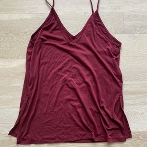 Maroon Athleta tank top